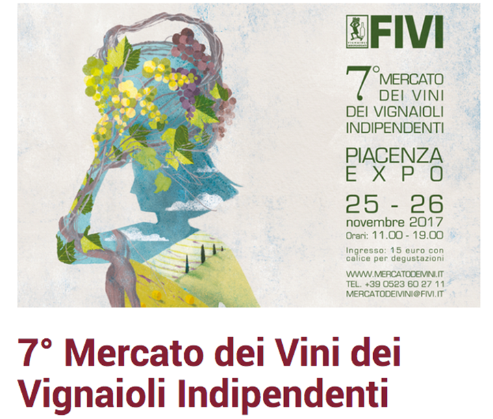 Besuchen Sie uns in PIACENZA auf dem Weinevent 7° Mercato dei Vini dei Vignaioli Indipendenti